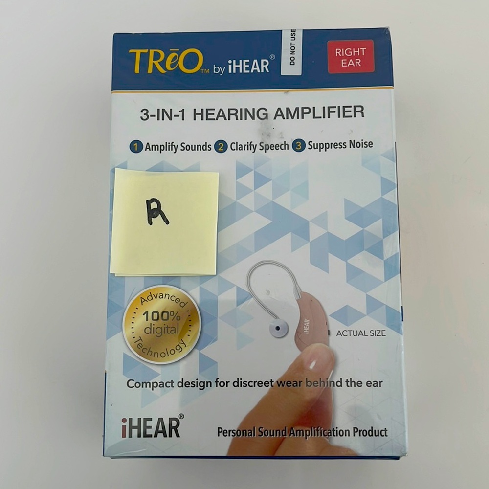 Treo by ihear 3 in 1 Hearing amplifier RIGHT NEW